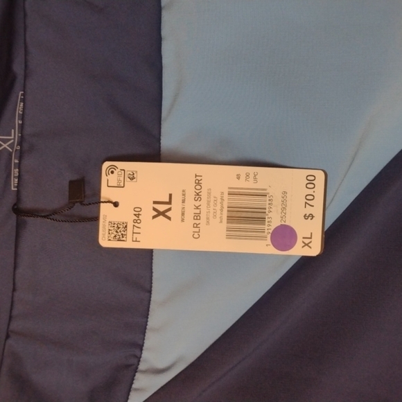 ADIDAS blue color block skort size XL - Picture 3 of 8
